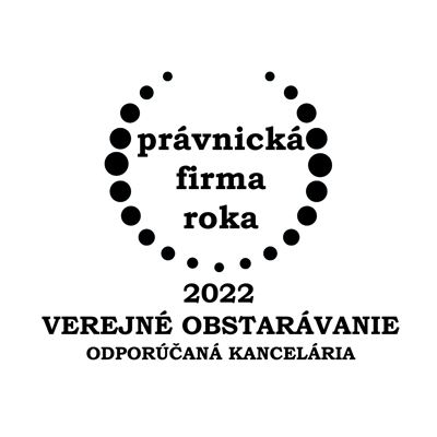 Právnická firma roka 2022 - Verejné obstarávanie